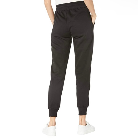 BEBE Sport Fleece Rose Gold Logo Black Jogger Pants/Sz:2X/NWT - Picture 2 of 12